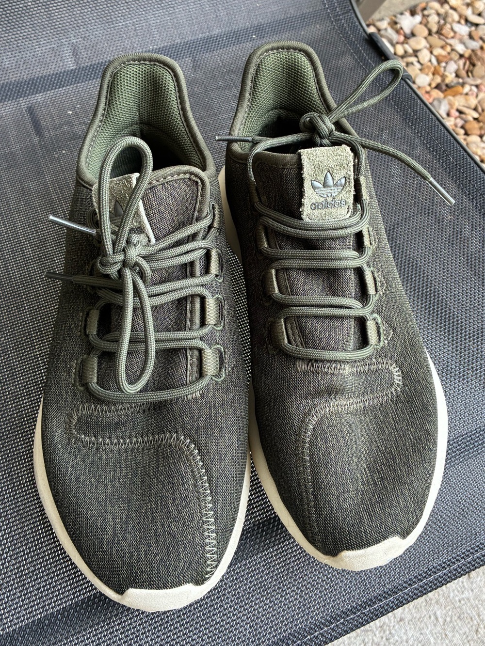Adidas Womens Tubular Shadow AQ0194 Green Running Shoes Sneakers Size 8